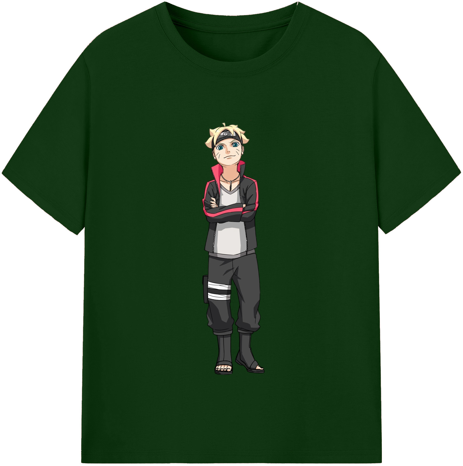 （画像用） NARUTO -ナルト- うずまき ボルト Uzumaki Boruto 綿100％半袖Tシャツ（フロントプリント）